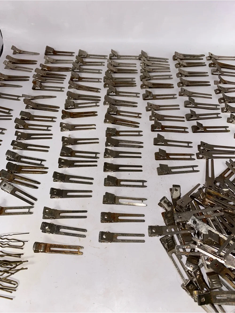 Lot of 180+ Vintage Metal Hair Clips
